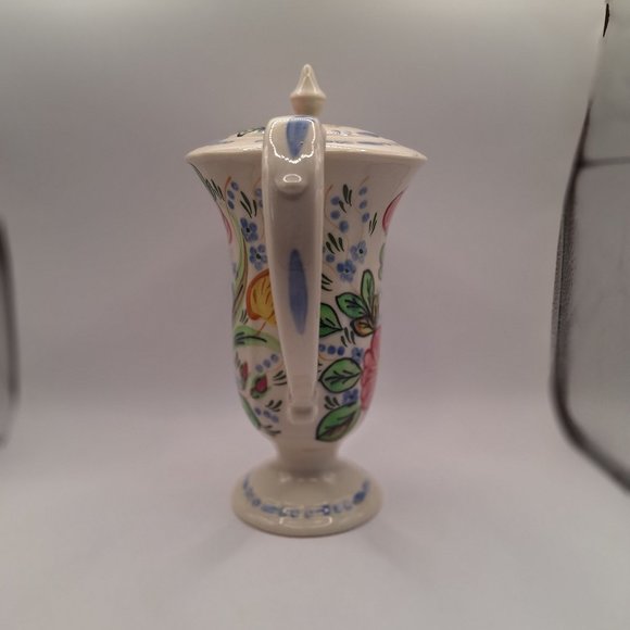 VINTAGE SOUTHERN BLUE RIDGE ROSE MARIE CHOCOLATE POT - Picture 4 of 10